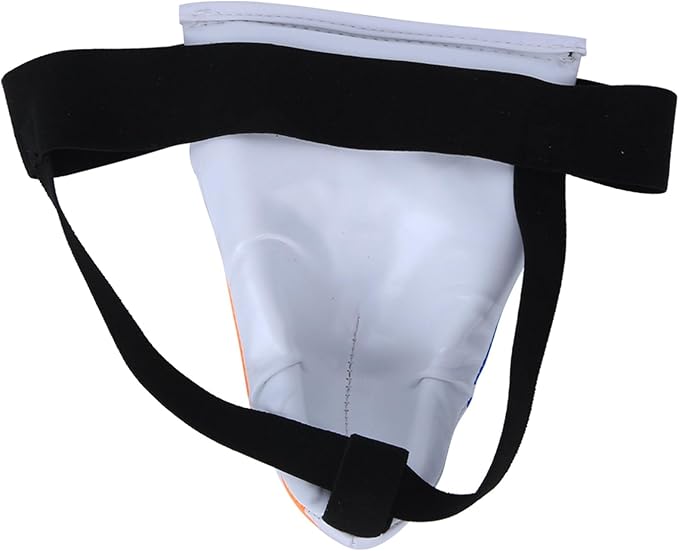 Groin Protector Boxing, Groin Guard Boxing, Children Boxing Groin Protector, for Boxing Taekwondo Muay Thai Training, White