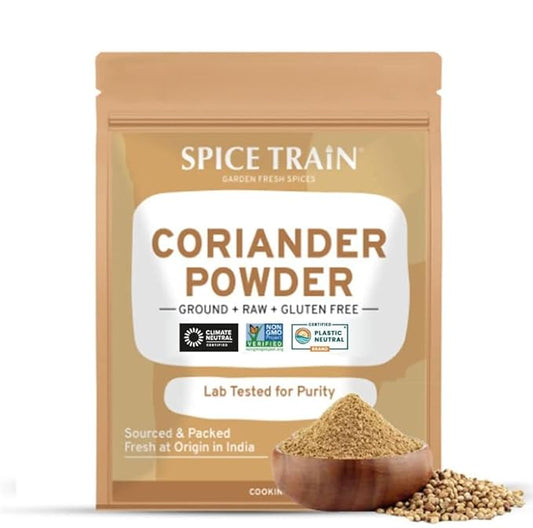 Coriander Powder (14oz) 100% Natural Ground Coriander | Premium Quality and High Value | Non-GMO, Gluten Free, Sourced from India | No Adulterations | Packed in Resealable Ziplock Pouch