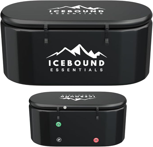 Inflatable Cold Plunge Tub - XL, Black - 150 Gallon Ice Bath - Chiller Compatible – Inflatable