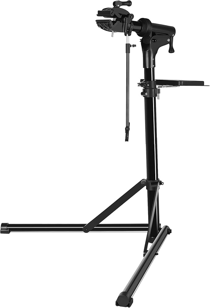 CXWXC Bike Repair Stand -Shop Home Bicycle Mechanic Maintenance Rack- Bike Workstands for Mountain Bike and Road Bike (rs100) (Black)