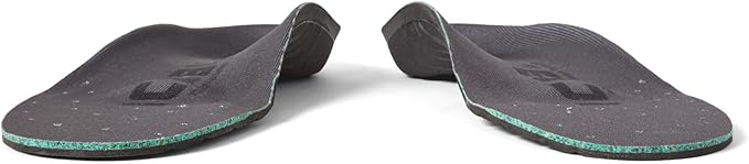 Icebug Comfort Insoles with Dynamic Arch Support, Charcoal High Arch, M 8/W 9.5-10