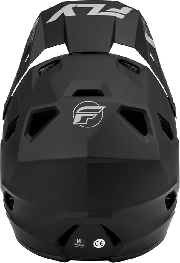 Fly Racing Rayce Full-Face Mountain Bike/BMX Helmet – ASTM F1952 DH Certified, CPSC 1203, CE EN1078, Poly-Alloy Shell, TFV Ventilation, Removable Liner