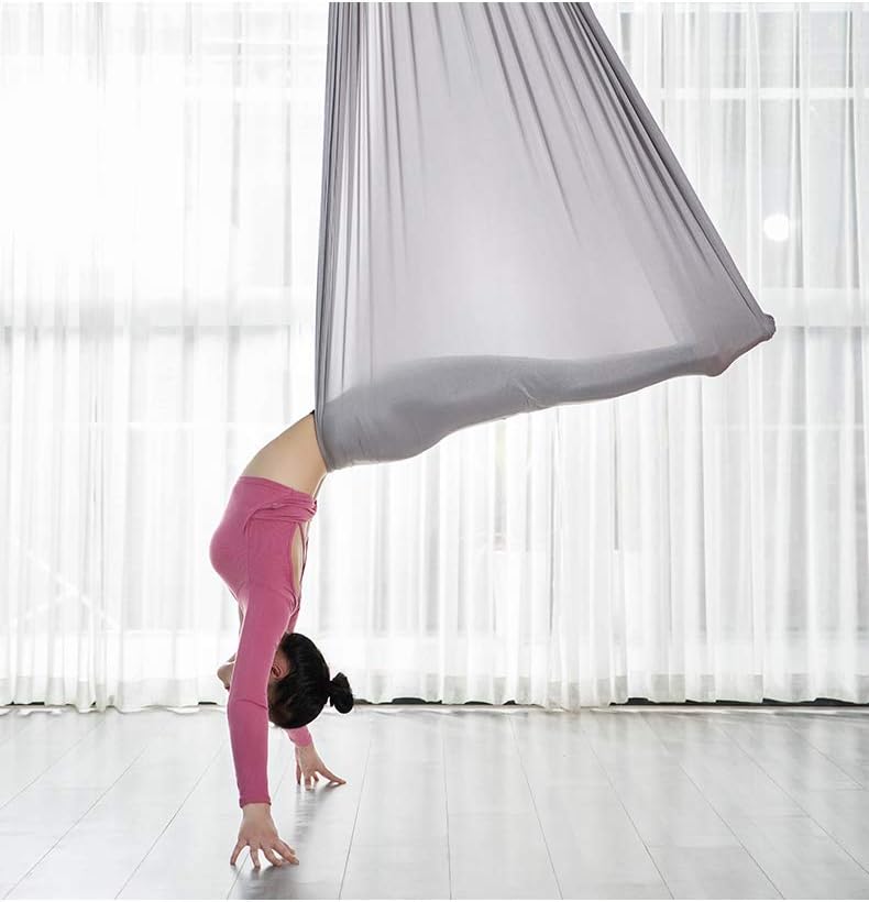 F.Life Aerial Silk Yoga Hammock & Swing for yoga Inversion,Strength training,starter hardware kit