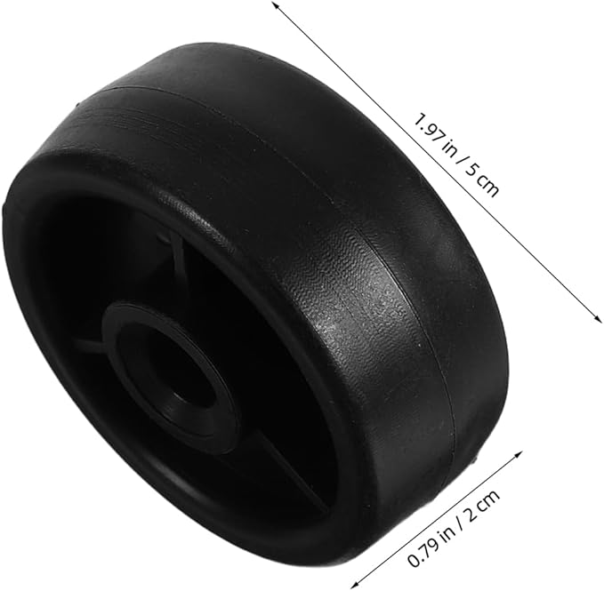 DECHOUS Heavy Duty Plastic Roller Wheel Replacement for Fitness Equipment Smooth Workout Plastic Casters for Treadmill Exercise Bike Home Gym