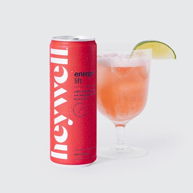 Heywell Sparkling Adaptogenic, Water Energy and Focus, Energy Variety Pack, 12 Fluid Ounce (Pack of 12) - Caffeinated, Organic, Non GMO, Vegan, Gluten Free, Dairy Free