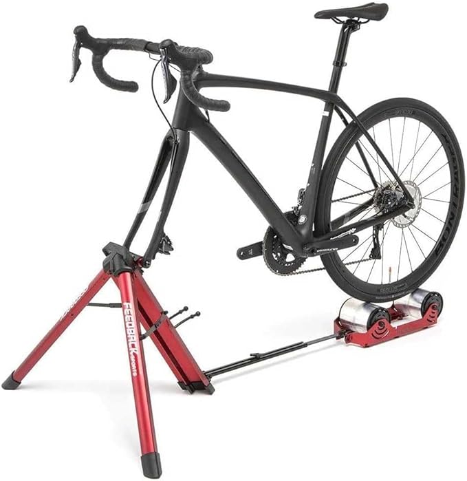 FEEDBACK SPORTS | Omnium Lightweight and Portable Bike Trainer | for 16” to 29” Wheels | Travel Bag Included