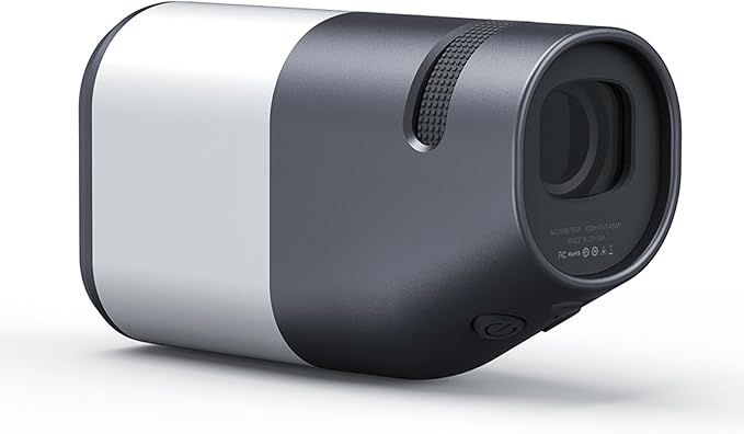 Deepfeel Golf Rangefinder with Slope, 1300Yards Laser Range Finder, 6X Magnification, 0.5s Flag Pole Locking Vibration, LCD Display, Vibration Angle Measurement, Golf Accessories for Men/Women(Gray)