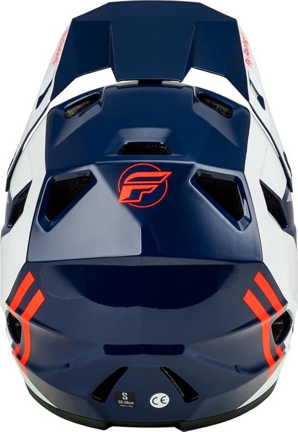 Fly Racing Rayce Full-Face Mountain Bike/BMX Helmet – ASTM F1952 DH Certified, CPSC 1203, CE EN1078, Poly-Alloy Shell, TFV Ventilation, Removable Liner