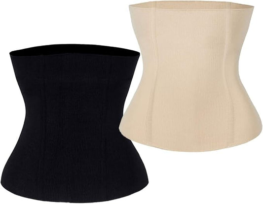FUT Women's Waist Trainer Shapewear Tummy Control Waist Cincher Slim Body Shaper Postpartum Belly Band Wrap