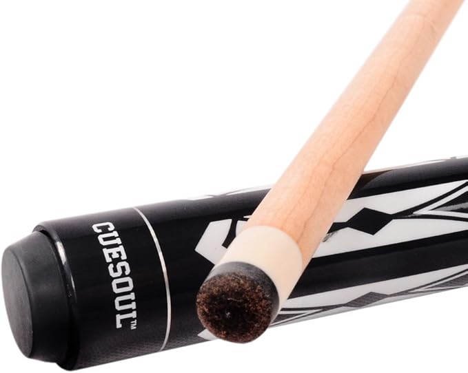 CUESOUL House Bar Pool Cue Sticks,Two Cue Sticks + 2x2 Pool Cue Case Hard