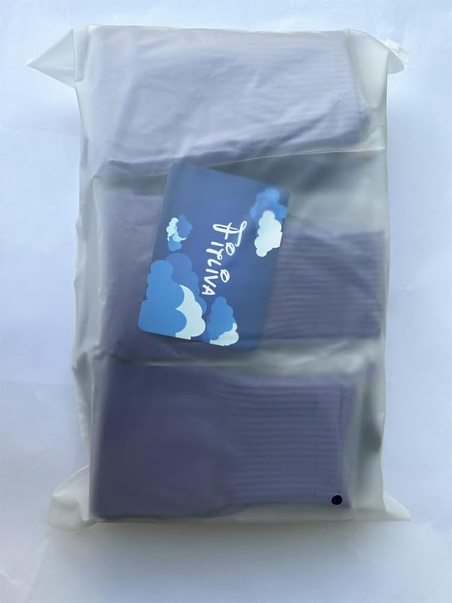 Fitliva Knee High Long Sports Socks Unisex Multicolor 3/6/12 Pairs