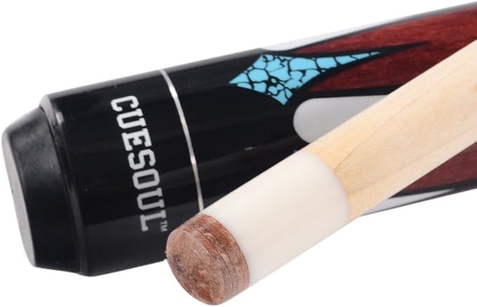 CUESOUL 58 Inch 19oz/20oz Maple Billiard Stick Pool Cue Set 11.5mm/13mm Tip[Weight Adjustable]