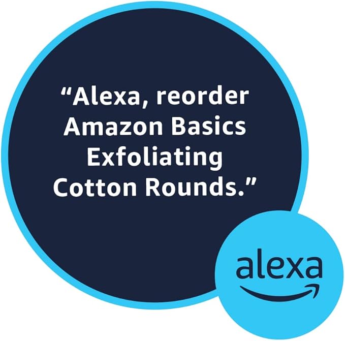 Amazon Basics Exfoliating Cotton Rounds, 100 Count (Pack of 1)