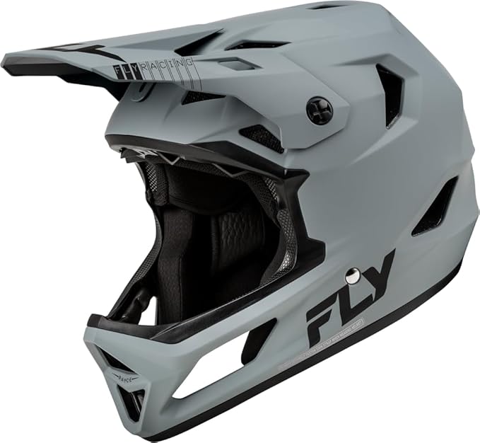 Fly Racing Rayce Full-Face Mountain Bike/BMX Helmet – ASTM F1952 DH Certified, CPSC 1203, CE EN1078, Poly-Alloy Shell, TFV Ventilation, Removable Liner