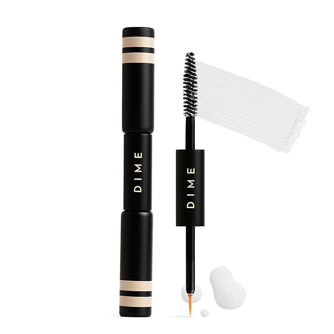 DIME Beauty Boost Duo, Travel-Sized Eyelash Boost Serum and Eyebrow Enhancing Gel Combo, Lash and Eyebrow Growth Serum, 3 ml of Each
