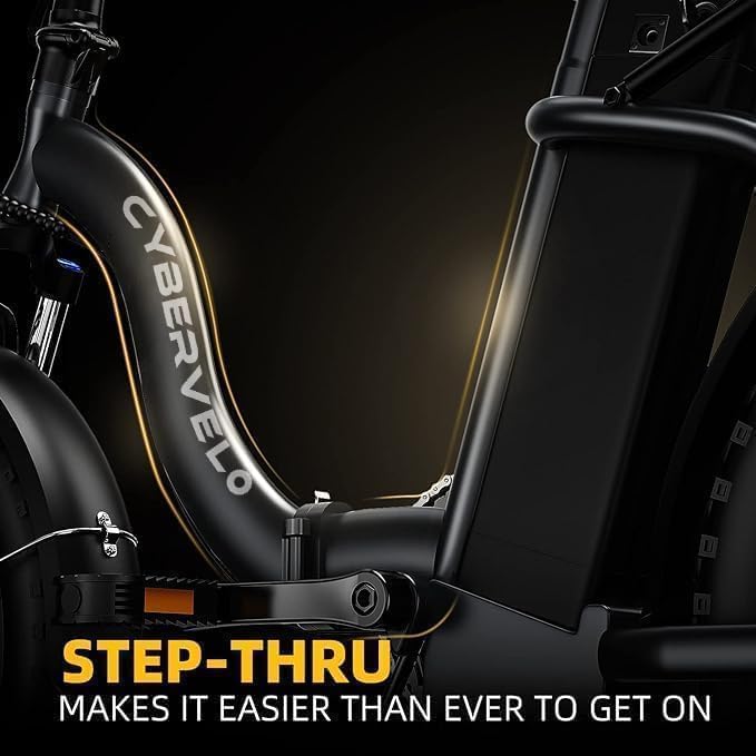 DriftGod Folding Electric Bike for Adults – 1000W Motor, 20"x3" Fat Tire, 48V Removable Battery, All-Terrain E-Bike with 7-Speed, Front Suspension – Powerful Foldable Ebike for Commuter