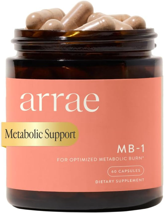 Arrae MB-1, Natural Dietary Supplement, Control Appetite, Increase Energy, Support Healthy Metabolism, 60 Capsules