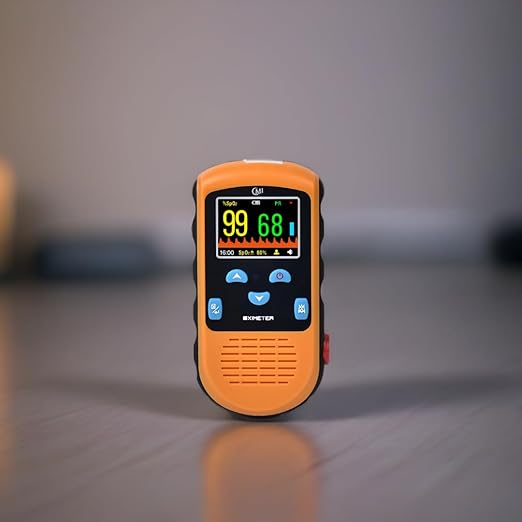 CMI Health Battery Operated Pulse Oximeter - Continuous Infant Monitoring (Up to 25 lbs) & Adult Finger Spot-Checking - Adjustable Alarm for Pulse Rate and SpO2 Levels - Carry Case