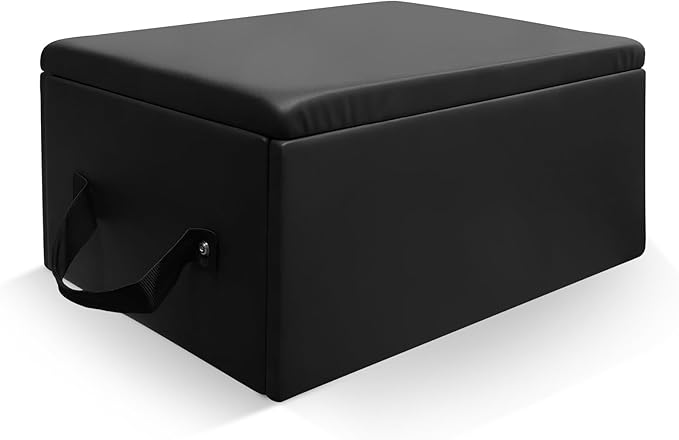 Foldable Pilates Reformer with Sitting Box, Double Jump Boards – Wooden Pilates Reformer Machine with Velvet Straps, German Springs, Smooth Aluminum Rails, Pilates Machine for Home