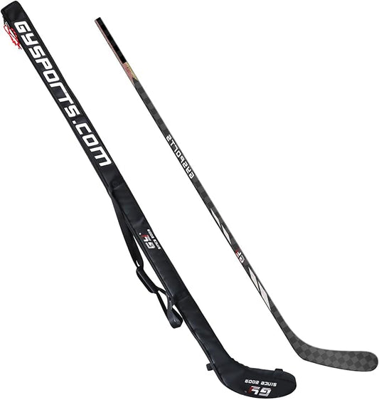 GY Ice Hockey Stick Senior Professional 100% Carbon Fibre Hockey Stick Adult 66"" Length, Shaft Woven UD 24K / Fle 75