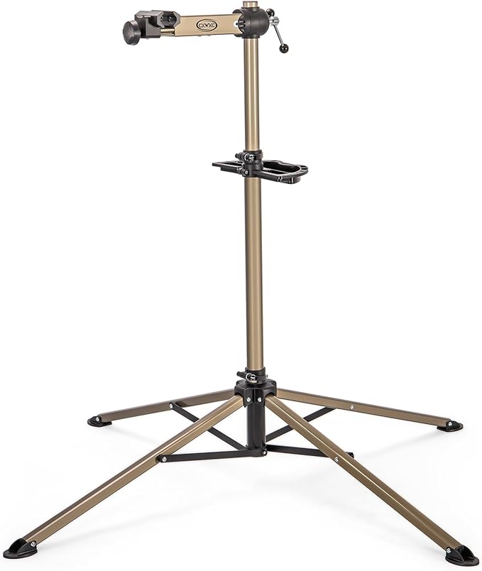 CXWXC Bike Repair Stand - Bicycle Stand For Maintenance Workstand - Ebike Repair Stand Shop Home Mechanics for Mountain Road Bike and E Bike (Champagne)