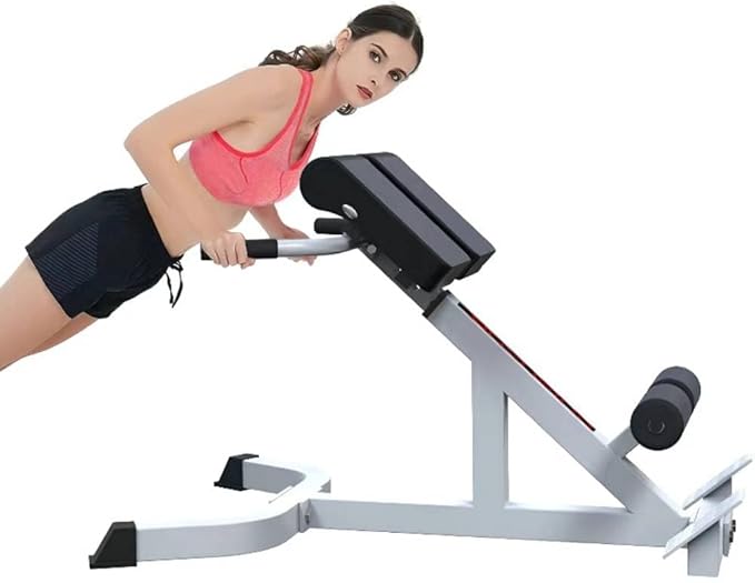 ComMax Roman Chair Back Hyperextension Bench Adjustable Back Exercise Machine Home Gym Workout Equipment for Abs and Glute