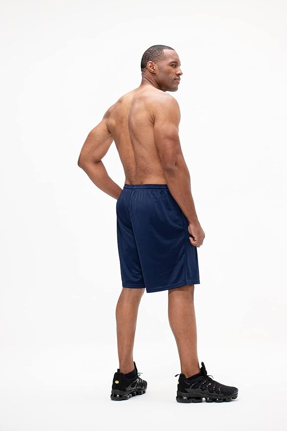 DEVOPS Men's 2-Pack Loose-Fit 10" Workout Gym Shorts with Pockets