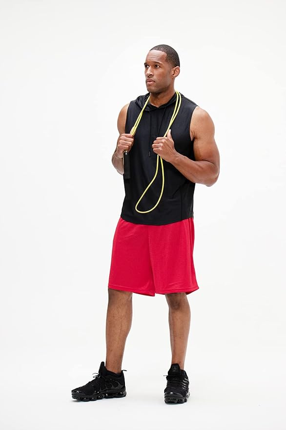 DEVOPS Men's 2-Pack Loose-Fit 10" Workout Gym Shorts with Pockets