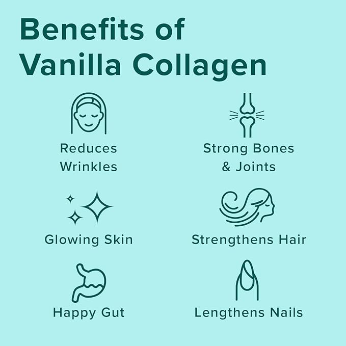 Further Food Vanilla Collagen Peptides Powder Stick Packs, Grass-Fed Pasture-Raised Hydrolyzed Type 1 & 3 Protein, Gut Health + Joint, Hair, Skin, Nails, Paleo Keto Sugar-Free 8.89 oz