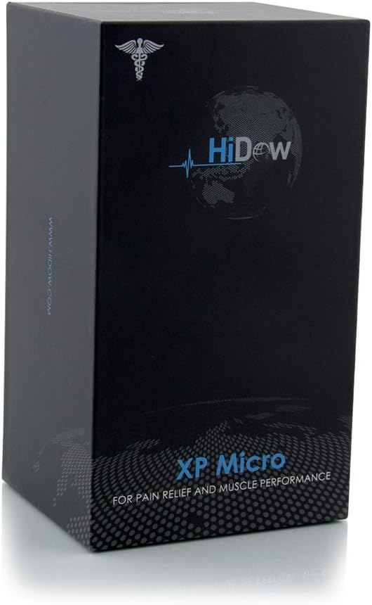 HiDow XP-Micro 8 Modes TENS EMS Combo Dual Channel Muscle Stimulator Pulse Massager for Pain Relief Physical Therapy