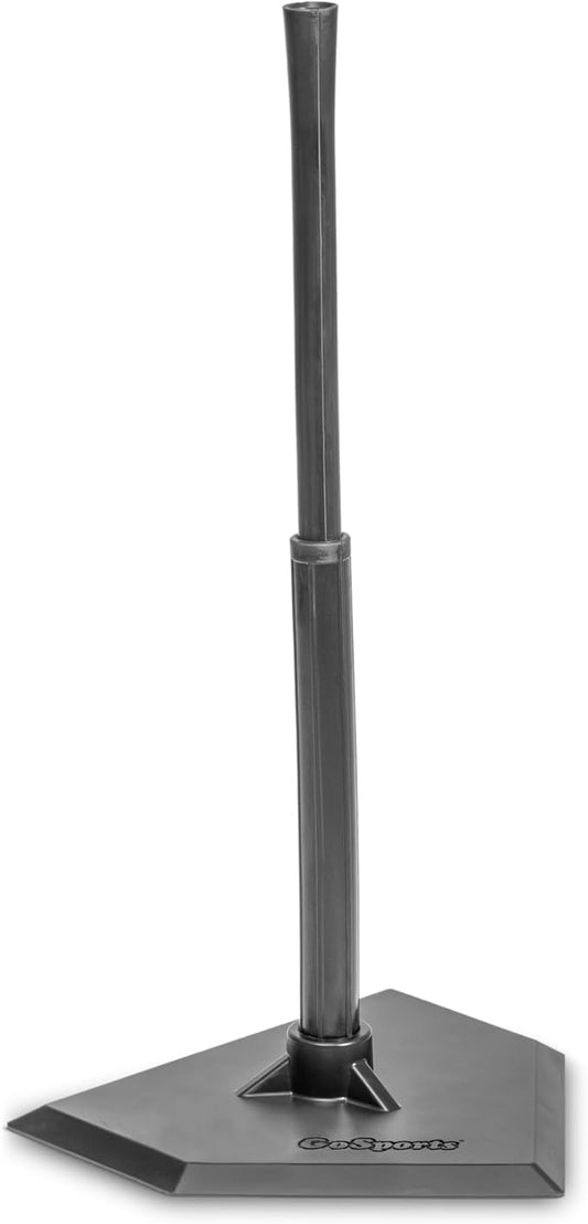GoSports Baseball & Softball Batting Tees - Choose Jr. or Standard - Adjustable Rubber Hitting Tee