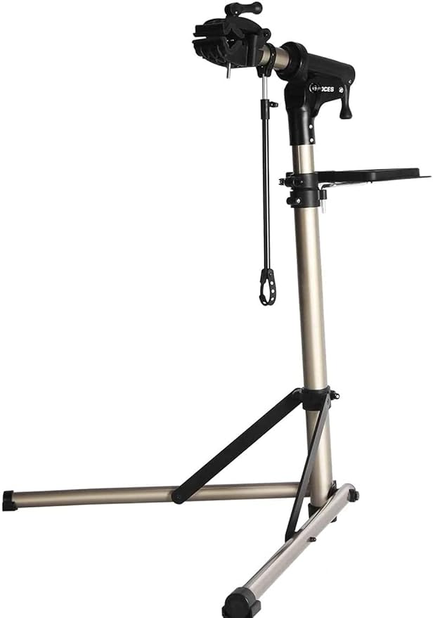 CXWXC Bike Workstand with Adjustable, Bicycle Repair Stand for Maintenance Folding and Lightweight (Champagne-3)