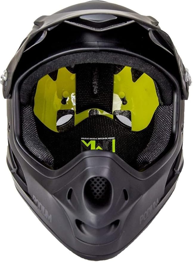 DEMON UNITED Podium Full Face Mountain Bike Helmet Black Includes MIPS Technology