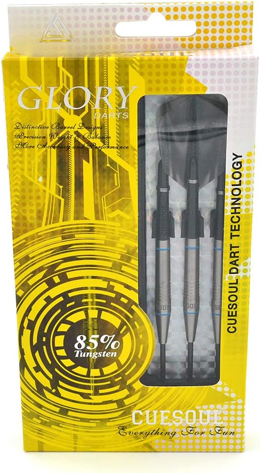 CUESOUL Professional Tungsten Steel Tip Dart Set 85% Tungsten 22g/24g/26g-Glory Series