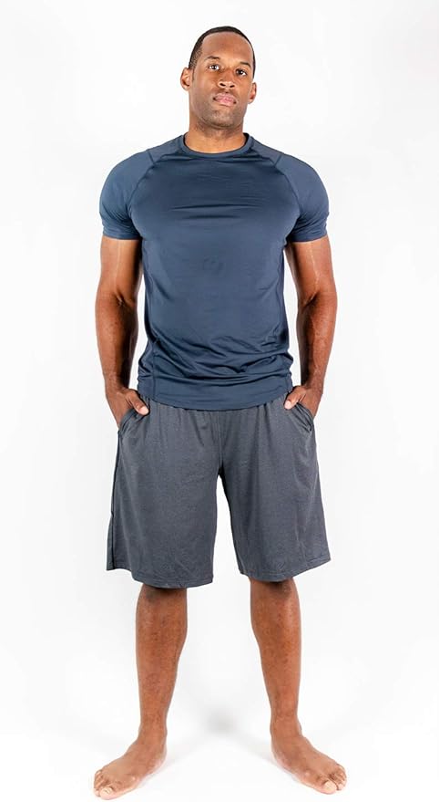 DEVOPS Men's 2-Pack Loose-Fit 10" Workout Gym Shorts with Pockets