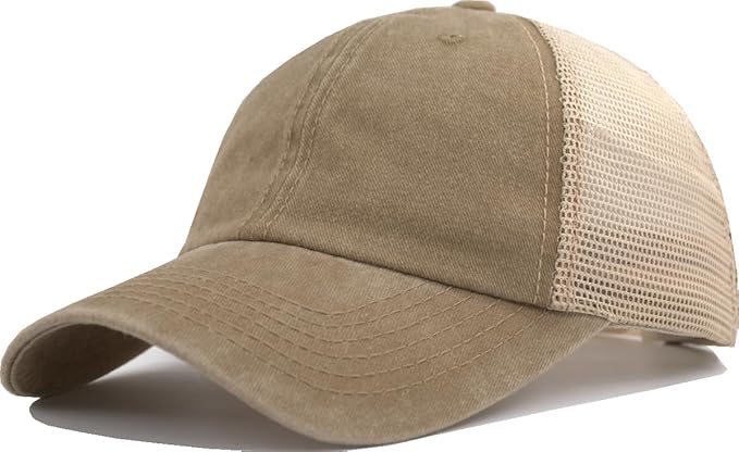 Comfy Vintage Trucker Baseball Hat- M/L/XL/XXL Women Men Unstructured Washed Dad Cap | Snapback | Soft Crown | Soft Mesh