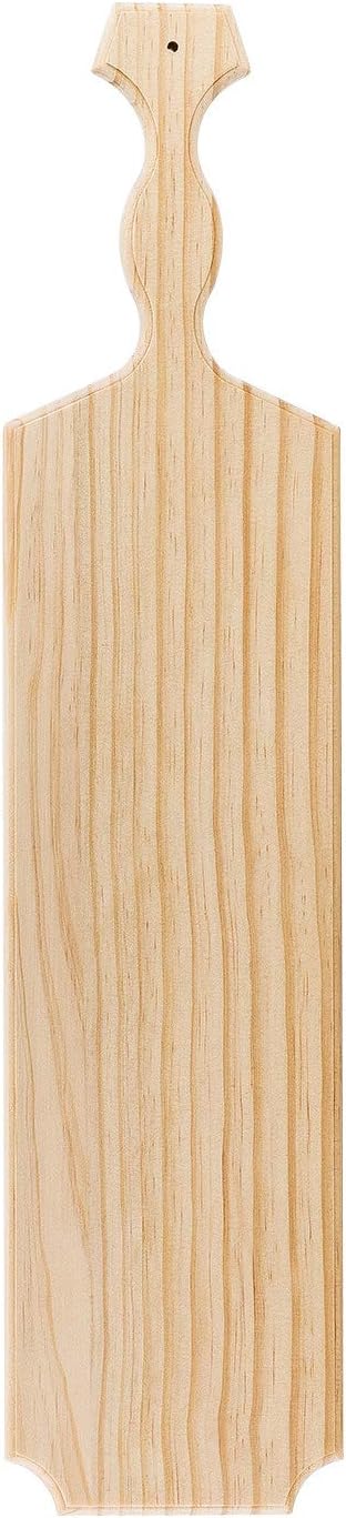 BATTIFE Sorority Paddle 22inch Unfinished Wooden Greek Fraternity Paddle, Solid Pine Wood Paddle