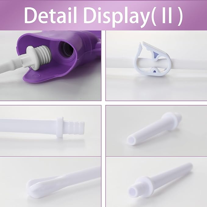 Coffee Enema Bag Kit, Douche Bag Combination Kit for Men and Women 5ft PVC Hose, 2L Capacity Water Colon Detox Cleanse Kit