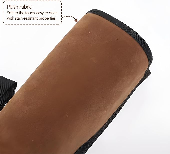 DAPace Leather Arrow Quiver for Recurve Bow/Compound Bow, 20 Inch Back Archery Quiver, Quiver Arrow Holder Holds Up to 36 Arrows, Brown