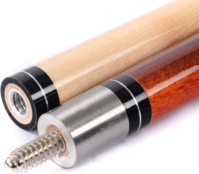 CUESOUL House Bar Pool Cue Sticks,Two Cue Sticks + 2x2 Pool Cue Case Hard