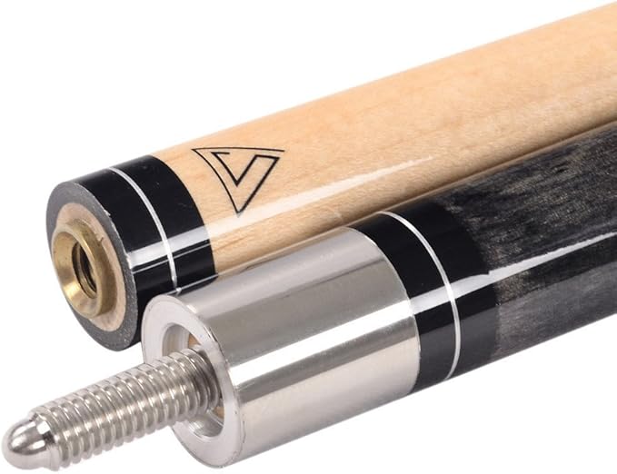 CUESOUL 58 Inch 19oz/20oz Maple Billiard Stick Pool Cue Set 11.5mm/13mm Tip[Weight Adjustable]