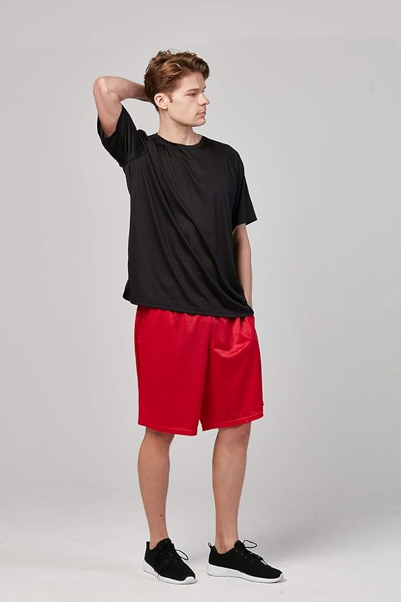 DEVOPS Men's 2-Pack Loose-Fit 10" Workout Gym Shorts with Pockets