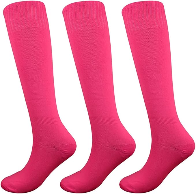 Fitliva Knee High Long Sports Socks Unisex Multicolor 3/6/12 Pairs