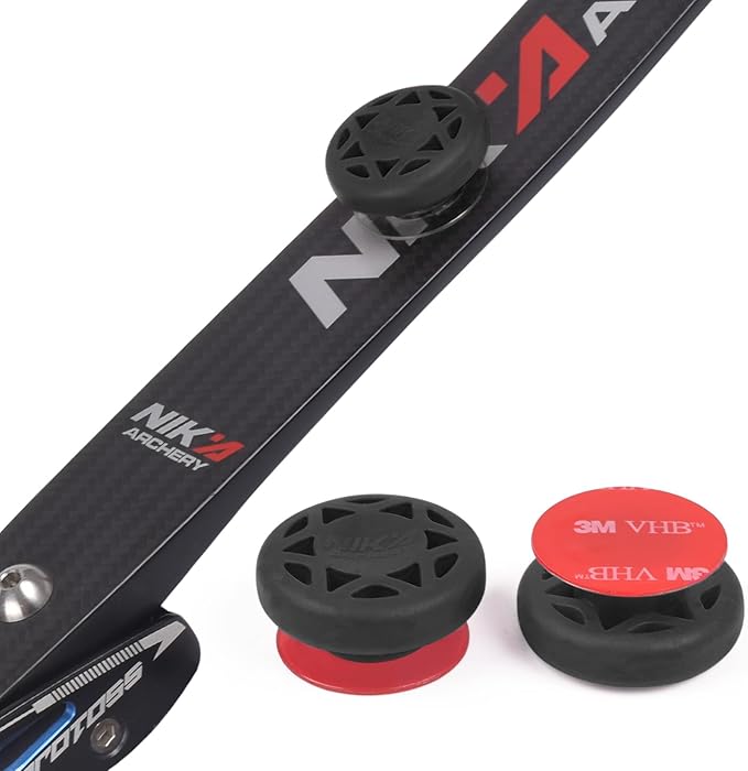 Archery Bow Stabilizer Solid Rubbe Limbs Vibration Damper for Youth Compound Bows, 2-Pack