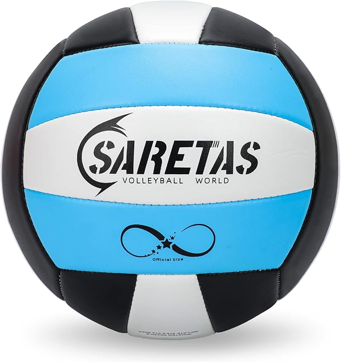 Beach/Water/Sand Volleyballs, Outdoor/Indoor Official Size, Soft Touch Volleyball for Beginners, Cute Volley Ball for Girls/Kids/Youth, Ideal Gifts with Pump for Backyard, Pool, Middle School