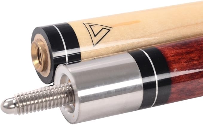 CUESOUL 58 Inch 19oz/20oz Maple Billiard Stick Pool Cue Set 11.5mm/13mm Tip[Weight Adjustable]