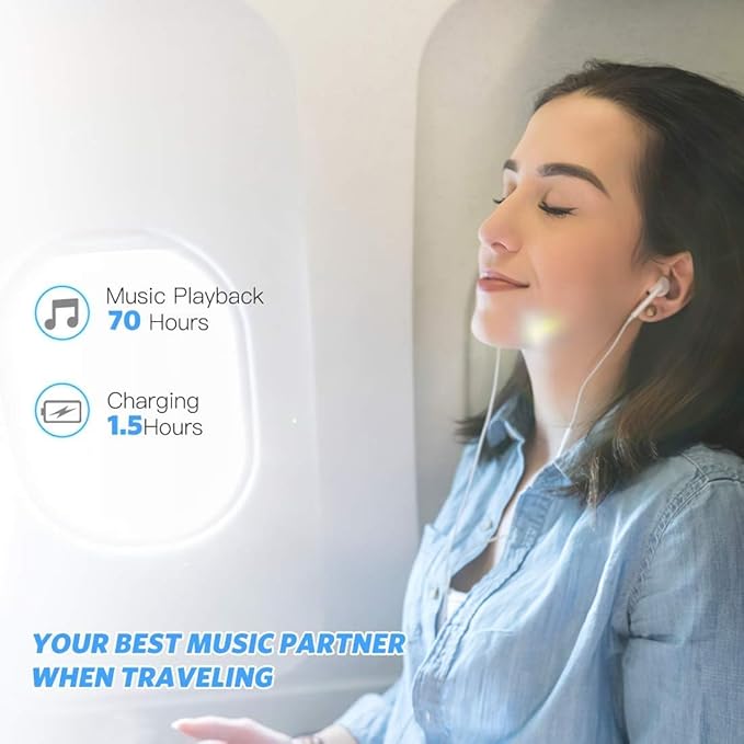 AGPTEK A02S 16GB MP3 Player, 70 Hours Playback Lossless Sound Music Player, Supports up to 128GB, Rose Gold