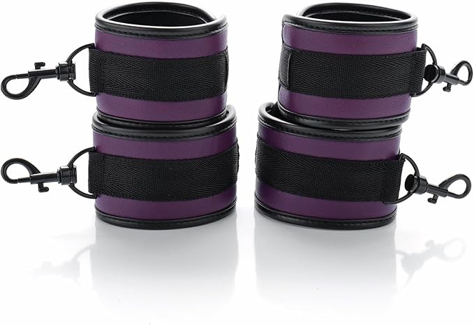 6pcs Black PU Adjustable Straps Sports Training Fitness Gear Home Yoga Set