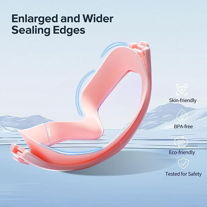 Adult Swimming Goggles,Leak-Proof,Anti-Fog Pool Glasses,Wide View Swim Goggles with Ear Plugs and Nose Clip