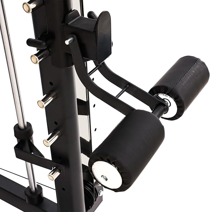 Altas Strength Home Gym Equipment Smith Machine with Pulley System Gym Squat Rack Pull Up Bar Upper Body Strength Training Leg Developer Light Commercial Fitness Equipment Included Accessories 3000Y